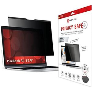 Displex Privacy Safe Magnetische Screenprotector voor de MacBook Air 13.6 inch (2022) / Air 13.6 inch (2024) M3 chip - A2681 / A3113