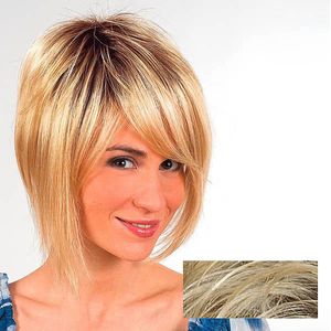 Gisela Mayer pruik van synthetisch haar Jessica Platina Blond