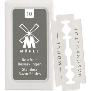 MÜHLE - Scheermesjes - Roestvrij Staal - 10 Stuks - Duurzaam