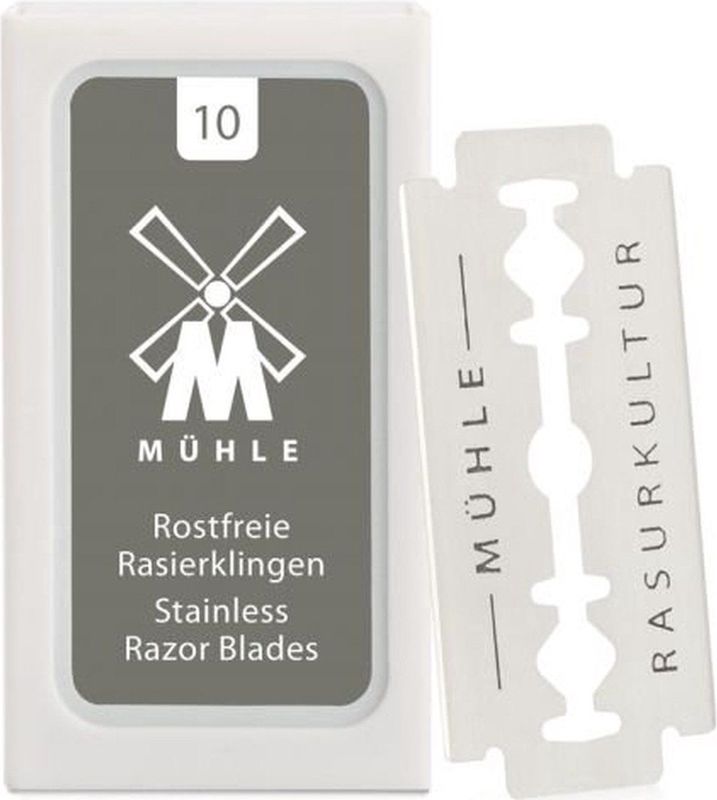 MÜHLE - Scheermesjes - Roestvrij Staal - 10 Stuks - Duurzaam