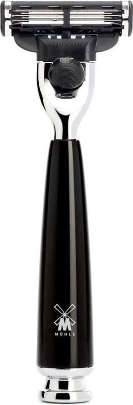 MÜHLE RYTMO Scheermes - Edelhars Zwart - Compatibel met Gillette Mach3