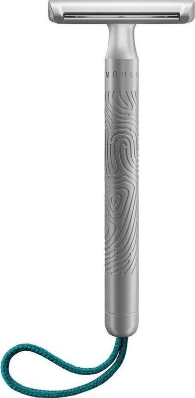 MÜHLE COMPANION Scheermes Turquoise - Duurzaam Ontwerp - Anti-slip Handgreep