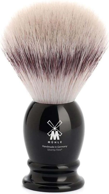 MÜHLE CLASSIC Scheerkwast - Zwart - Edelhars - Silvertip Fibre®
