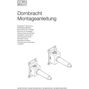 Dornbracht inbouwdeel v. afbouwdeel stopkraan 1/2