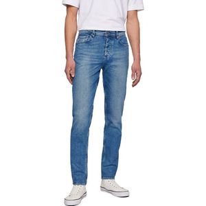Hugo Boss - Tapered Fit - Jeans - Blauw - Katoen