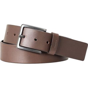 HUGO leren heren riem, donkerbruin -  Maat: 95cm