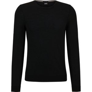 BOSS - Leno - Trui - Zwart - Wol - Slim Fit