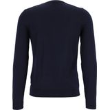 BOSS - Leno - Heren Trui - Donkerblauw - 100% Wol