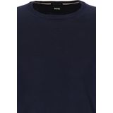 BOSS - Leno - Heren Trui - Donkerblauw - 100% Wol
