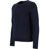 BOSS - Leno - Heren Trui - Donkerblauw - 100% Wol