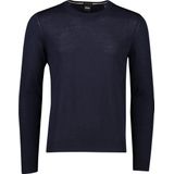 BOSS - Leno - Heren Trui - Donkerblauw - 100% Wol