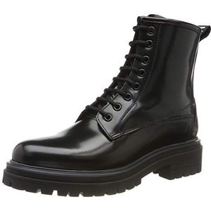 HUGO Alpha Bootie-c Combat Boots voor dames, zwart 001, 40 EU