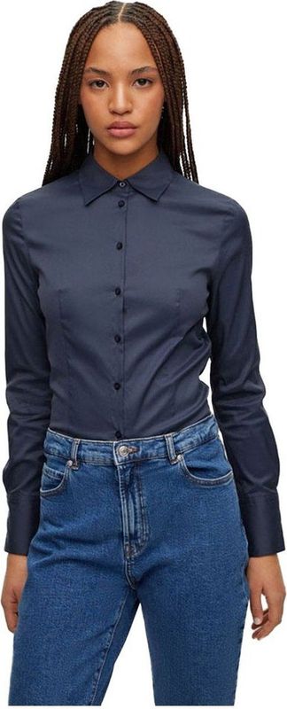 Overhemdblouse - The Fitted - Kleur - Materiaal
