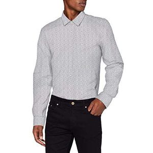 HUGO heren business overhemd, wit (Open White 199), 46