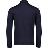 Hugo Boss - Blauwe Wollen Cardigan met Dubbele Rits voor Heren