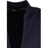 Hugo Boss - Blauwe Wollen Cardigan met Dubbele Rits voor Heren