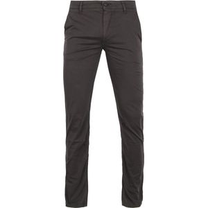 Hugo Boss katoenen chino grijs uni