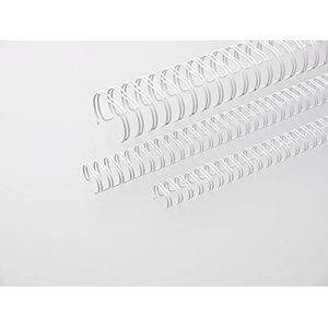 Renz One Pitch draadkam-bindelementen in 2:1 verdeling, 23 lussen, diameter 32,0 mm, 1 1/4 inch, wit