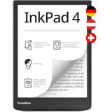 PocketBook e-Book Reader InkPad 4 (Duitse versie) 32 GB geheugen, 19,8 cm (7,8 inch) E-Ink Carta 1200 Touch-Display - Stardust Silver