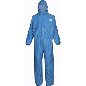 Cover Base Premium Chemieschutzoverall (SMS) SMS-3, blauw/blauw (50 stuks), Large, blauw, 50