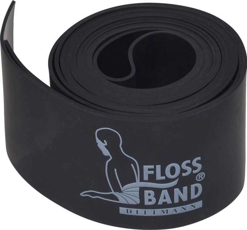 Flossband - Dittmann | Compressie en weerstandsband | 1,3 mm | Zwart