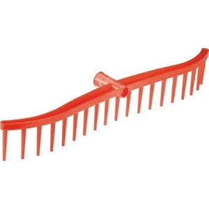 Excellent - Blad- Tuin- en Gazon hark - 60 CM - Handhark - Grashark - Hark zonder steel - 19 tanden - Rood