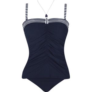 SUNFLAIR - Tankini - Diep Middernachtblauw - Bandeau Top met Zachte Cups