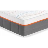 M line Slow Motion Xtra Fit matras met 7 zones, koudschuim en pocketveren, optimale ventilatie, wit, 90 x 200 cm
