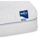 M line Medic Motion matras 80x210 | Koudschuim matras | Voor mensen met nekklachten en rugklachten | 7 comfortzones | Optimale drukontlasting | Wasbare tijk | Extra ventilerend | Voor actieve slapers |