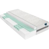 M line Medic Motion + matras 90x210| Koudschuim matras | Voor mensen met nekklachten en rugklachten | 7 comfortzones | Optimale drukontlasting | Wasbare tijk | Extra ventilerend | Voor actieve slapers |