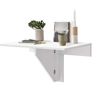 FMD witte GmbH inschuifbare tafel, 80 x 50,7 x 43,7 H cm, wit, folie, 6,6 x 42,3 x 92,3 cm