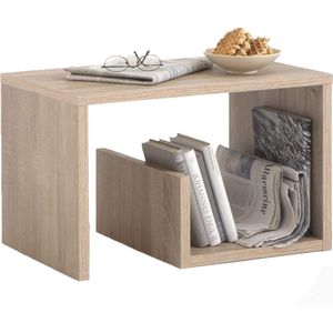 FMD Salontafel 2-in-1 Eikenkleurig 59x36x38 cm