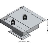 FMD - Salontafel - Wit - 100x65x46 cm