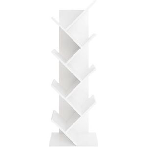 FMD Boekenplank staand geometrisch wit