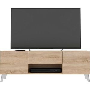 FMD Möbel Brighton 2 TV-board, houtmateriaal, eiken Nb, rechthoekig