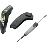 Testo 0560 8314 830-T4 infrarood thermometer met 2 punten lasers, 30:1 optische verhouding, instelbare grenswaarden, alarmfunctie en externe sensoren