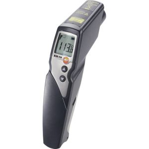 Testo 0560 8314 830-T4 infrarood thermometer met 2 punten lasers, 30:1 optische verhouding, instelbare grenswaarden, alarmfunctie en externe sensoren