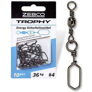 Zebco Trophy Energy veiligheidpluggen voor vissen, visaccessoires voor kleine onderdelen, maat 4 L, 50 mm, 36 kg, 6 stuks