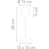 Sompex Troll 2.0 Tafellamp zwart 38cm indoor|outdoor CCT