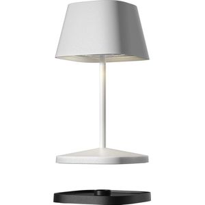 sompex Villeroy & Boch Tafellamp Napel 2.0 LED, dimbaar, accu en laadstation, kleur: wit