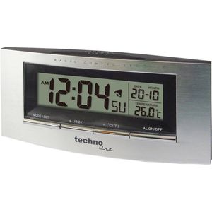 Technoline - WT 182 - Wekker - Wit - LCD, Snooze Functie, DCF Tijd