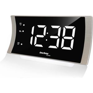 Technoline - WT494 - Led-wekker - Zilver/Zwart - 180 x 96 x 47 mm