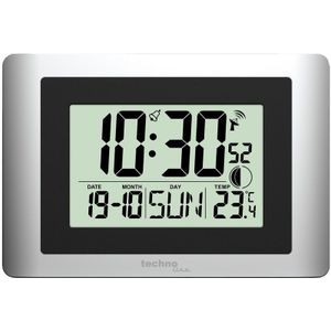 Technoline digitale wandklok - WS 8028 - 220x150x56mm - zilver - TL-WS8028