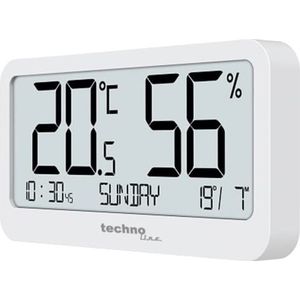 Technoline WS9455, hygrometer, thermometer, luchtvochtigheidsmeter, digitale kamerthermometer, temperatuurstation