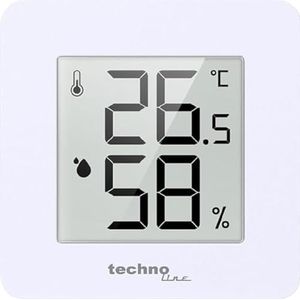 WS9475 Thermometer hygrometer extra klein scherm e-papier magnetische houder schakelbaar negatief