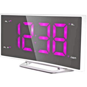 techno line WT 460 Lady - Radiowecker mit pinken LED´s