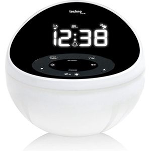 Technoline - WT 500 - Wekkerradio - Zwart - FM-radio met AUX Line-IN