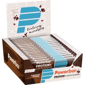 Powerbar eiwitreep | Protein+ Low Sugar | Chocolate Brownie - 35 g (16 stuks)