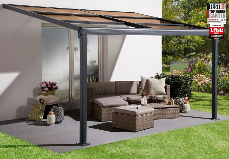 KONIFERA Terrassendach, BxT: 400x300 cm