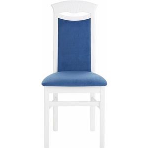 Home affaire Eetkamerstoel Franz slijtvast microvezel, onderstel beuken naturel of wit, houten stoel (set, 2 stuks)